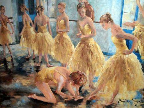 Elbe van Rooyen - Ballet practice - Large stunner! - Investment art!! Bid now!!